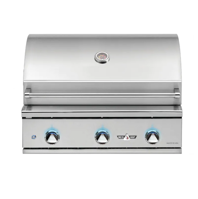Delta Heat 32-Inch 3-Burner Built-In Gas Grill - Natural Gas - DHBQ32G-DN