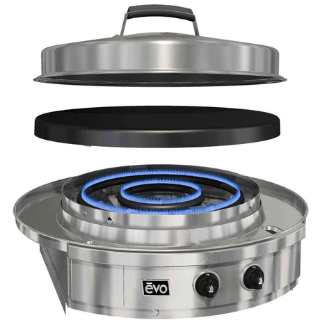 Evo Affinity 30G Built-In Flattop Natural Gas Grill - 10-0055-NG