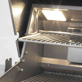Fire Magic Aurora A430S 24-Inch Propane Gas Grill With Side Burner And Analog Thermometer - A430S-7EAP-62 open grill w rotisserie slot