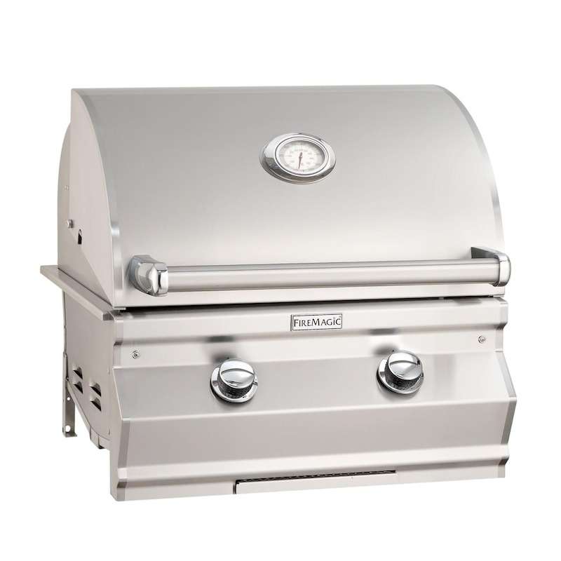 Fire Magic Aurora A830I 46-Inch Built-In Propane Gas &amp; Charcoal Combo Grill With Rotisserie And Analog Thermometer - A830I-8EAP-CB