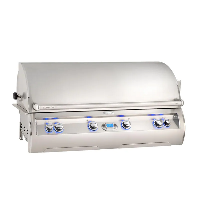 Fire Magic Echelon Diamond E1060I 48-Inch Built-In Propane Gas Grill W One Infrared Burner, Magic View Window, Rotisserie, & Digital Thermometer - E1060I-8L1P-
