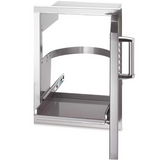 Fire Magic Premium Flush 14-Inch Right-Hinged Soft Close Louvered Single Access Door With Propane Tank Storage - 53820SC-T