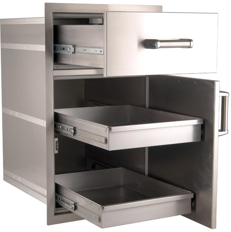 Fire Magic Premium Flush 20-Inch Pantry Access Drawer Combo - 54020S