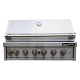 Grand Turbo 40-Inch 6-Burner Built-In Propane Gas Grill With Two Infrared Sear Burners &amp; Rotisserie - B4019BLP Grill