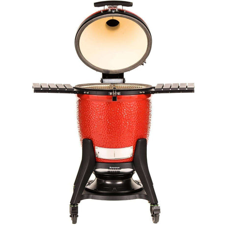 Kamado Joe Classic III Bundle w KJ15040921 GRILL, CART, Cover, JoeTisserie & 2 BAGS Lump Charcoal + 1 Box Firestarter - CLASSIC3PKG open grill