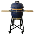 Lifesmart 19-Inch Ceramic Kamado Grill - Blue - SCS-K19D