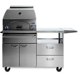 Lynx Professional Napoli 30-Inch Natural Gas Outdoor Pizza Oven On Mobile Kitchen Cart - LPZAF-NGqqq