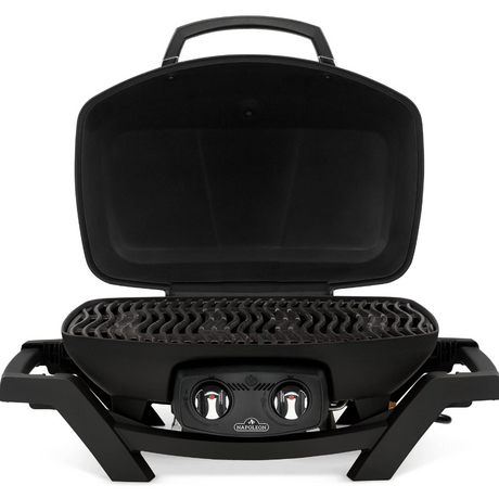 Napoleon TravelQ PRO 285 Portable Natural Gas Grill - Black - PRO285N-BK grill open