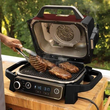 Ninja Woodfire Grill - Red - OG701RD open grill