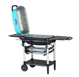 PK Grills PK300AF Grill & Smoker - Teal - PK300-AF-TC grill open
