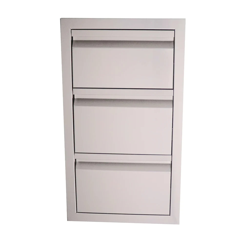 RCS Valiant Series 17-Inch Stainless Steel Triple Access Drawer - VTD3
