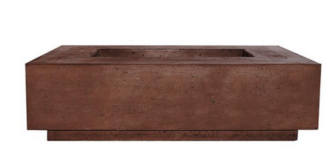Lakeview Cascata Bay 1 56-Inch Natural Gas Rectangular Fire Pit Table - Cafe - SCPH-405-1NG