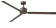 Minka-Aire Java 54-Inch 3-Blade Ceiling Fan in Coal Finish W/ Coal Blades & Etched Opal Glass - F753L-CL