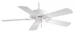 Minka-Aire Sundance 42-Inch 5-Blade Ceiling Fan in White Finish W/ White All Weather Blades - F572-WH