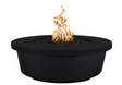 Top Fires by The Outdoor Plus Tempe 48-Inch Propane Fire Pit - Black Concrete - Match Light- OPT-TEM48-BLK-LP