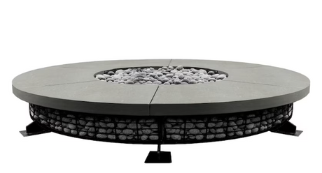 Lakeview Pine Valley 89 89-Inch Natural Gas Fire Pit Table - Natural - SCPH-Pine Valley8FTD-3