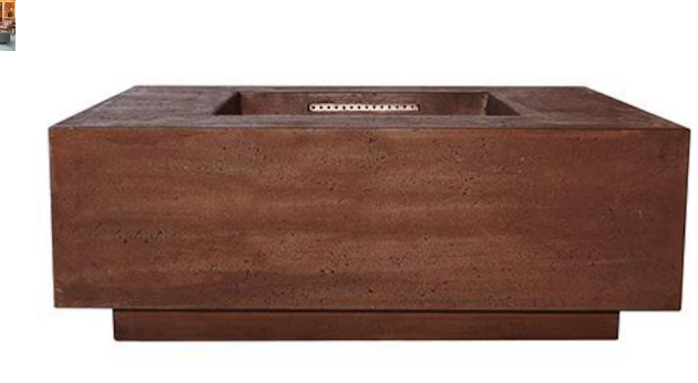 Lakeview Cascata Bay 3 48-Inch Propane Gas Rectangular Fire Pit Table - Cafe - SCPH-407-1LP