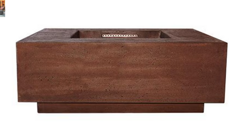 Lakeview Cascata Bay 3 48-Inch Propane Gas Rectangular Fire Pit Table - Cafe - SCPH-407-1LP