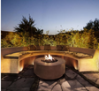 Lakeview Stoneview 48-Inch Fire Bowl - Propane - Ebony - SCPH-418-2LP