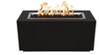 Top Fires by The Outdoor Plus Pismo 48-Inch Propane Fire Pit - Black Powder Coat Steel - Match Light - OPT-R4824PCR-BLK-LP