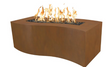 Top Fires by The Outdoor Plus Billow 60-Inch Propane Fire Pit - Corten Steel - Match Light -OPT-BLWCS60-LP