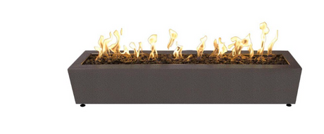 -Top Fires by The Outdoor Plus Eaves 60-Inch Propane Fire Pit - CopperVein Powder Coat Steel - Match Light OPT-LBT60-CPV-LP