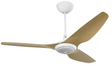 60-Inch Haiku Ceiling Fan Universal Mount W/12-Inch Downrod & Downlight White/Caramel by Big Ass Fans - MK-HK4-052506A259F504G10I12S2
