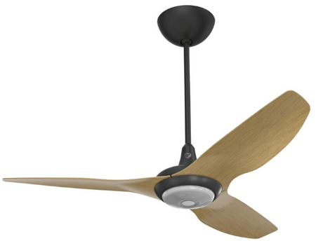52-Inch Haiku Ceiling Fan Universal Mount W/20-Inch Downrod & Downlight Black/Caramel by Big Ass Fans - MK-HK4-042506A258F504G10I20S2