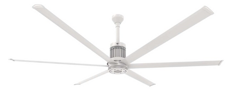 96-Inch i6 Ceiling Fan Universal Mount W/12-Inch Ext Tube & LED White by Big Ass Fans - MK-I61-081906A729I12S2