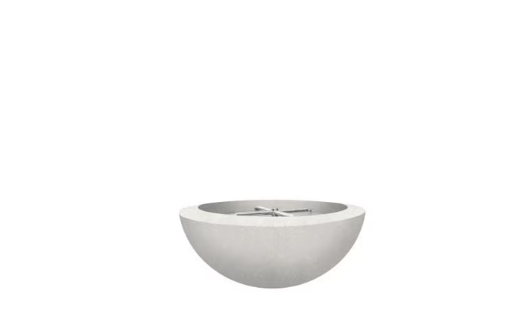 Lakeview Valley Bay 2 29-Inch Propane Round Fire Bowl - Ultra White - SCPH-401-5LP