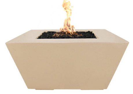 Top Fires by The Outdoor Plus Redan 50-Inch Propane Fire Pit - Vanilla Concrete - Match Light