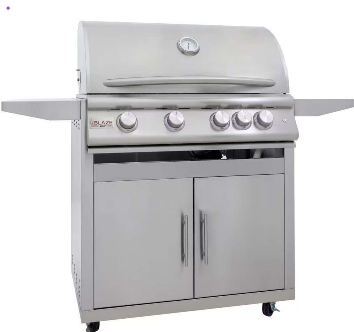 Blaze Premium LTE+ Marine Grade 32-Inch 4-Burner Natural Gas Grill w/ Lift-Assist Hood & Rear Infrared Burner - BLZ-4LTE3MG-NG