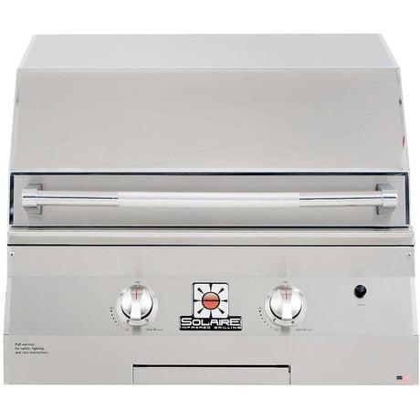 Solaire 27 Inch Deluxe Built-In All Convection Natural Gas Grill - SOL-IRBQ-27GXL-NG Front