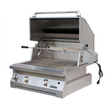 Solaire 30 Inch Built-In All Infrared Propane Gas Grill With Rotisserie - SOL-AGBQ-30IR-LP open