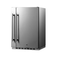 Summit 24-Inch 3.1 Cu. Ft. Shallow Depth Outdoor Compact Refrigerator W Slide-Out Storage Compartment - BCR19924
