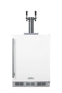 Summit 24-Inch ADA Compliant Outdoor Rated Double Tap Wine Dispenser / Kegerator - SBC58WHBIADAWKDTWIN