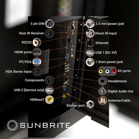 Sunbrite Signature 2 SB-S2-43-4K-BL 43 inch LED HDR 4K Outdoor TV - Partial Sun 4