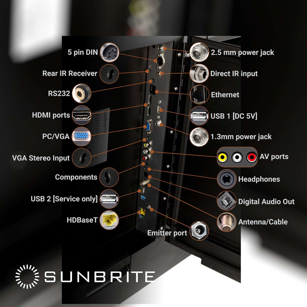 Sunbrite Signature 2 SB-S2-55-4K-BL 55 inch LED HDR 4K Outdoor TV – Partial Sun 4