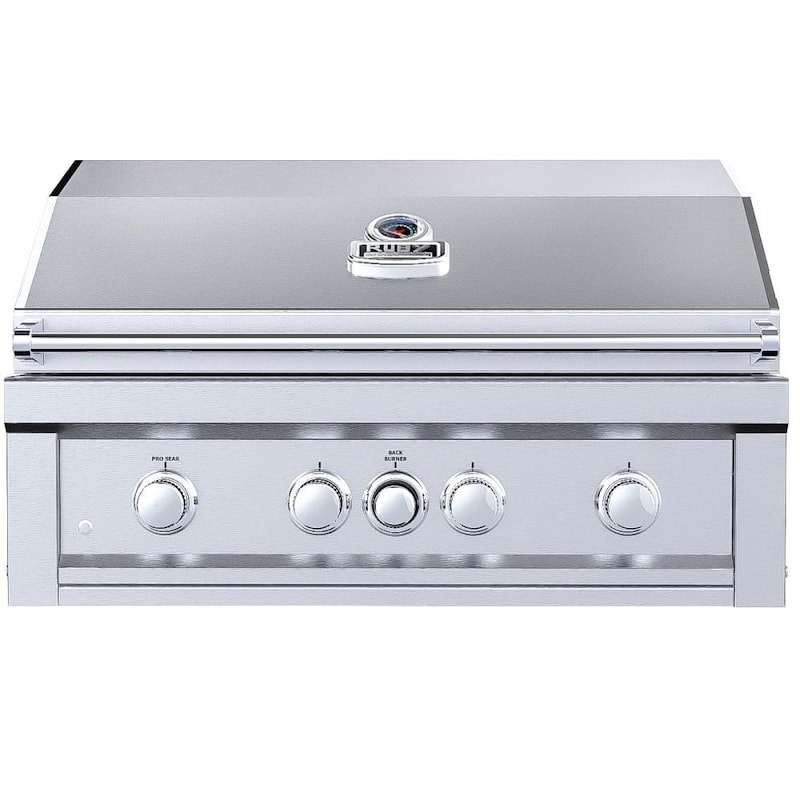 Sunstone Ruby 36-Inch 4-Burner Built-In Propane Gas Grill With Pro-Sear And Rotisserie - Ruby4BIR-LP