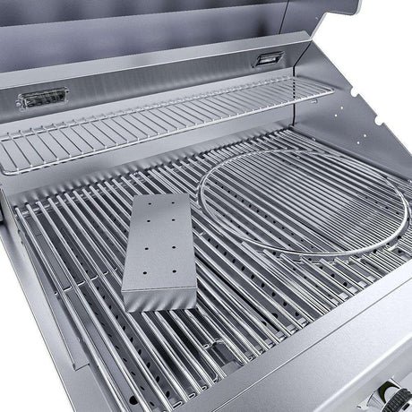 Sunstone Ruby 42-Inch 5-Burner Built-In Natural Gas Grill With Pro-Sear And Rotisserie - Ruby5BIR-NG open