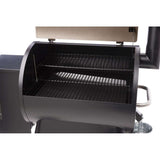 Traeger Pro Series 22-Inch Wood Pellet Grill W MEATER+ Smart Meat Thermometer open grill
