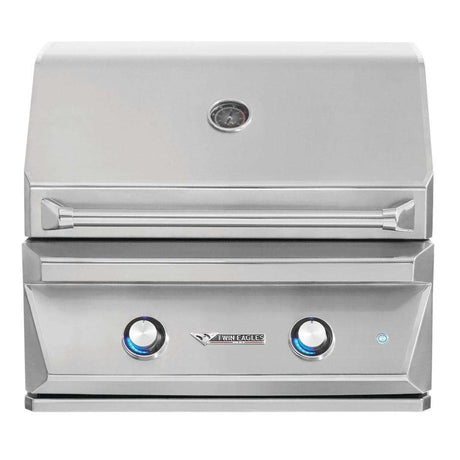 Twin Eagles 30-Inch 2-Burner Built-In Natural Gas Grill with Sear Zone &amp; Infrared Rotisserie Burner - TEBQ30RS-CN