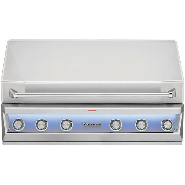 Twin Eagles Eagle One 54-Inch 4-Burner Built-In Propane Gas Grill with Sear Zone & Two Infrared Rotisserie Burners - TE1BQ54RS-L