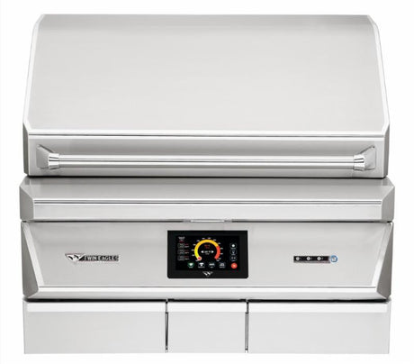 Twin Eagles Wi-Fi Controlled 36-Inch Built-In Stainless Steel Pellet Grill and Smoker with Rotisserie - TEPG36R