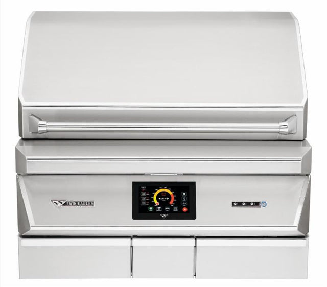 Twin Eagles Wi-Fi Controlled 36-Inch Built-In Stainless Steel Pellet Grill and Smoker with Rotisserie - TEPG36R
