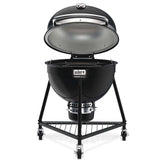 Weber Summit 24-Inch Kamado E6 Charcoal Grill with Stand - 18201001 open grill