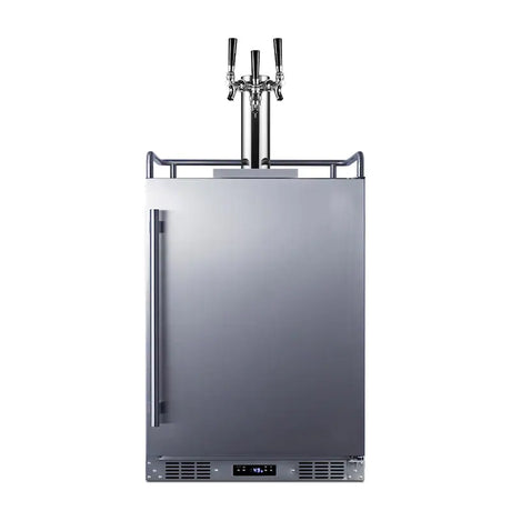 Summit Commercial Outdoor Rated Triple Tap Beer Dispenser / Kegerator w/ Shelves- SBC683OSTRIPLE