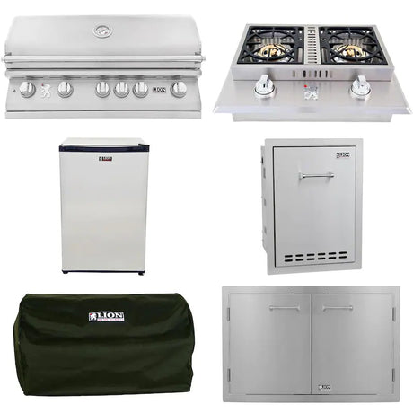 Lion L90000 5-Piece 40-Inch Natural Gas Outdoor Kitchen Package - 90823-5PC (1)