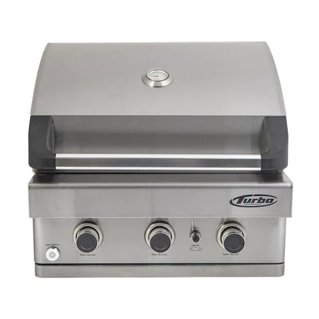 Turbo 26-Inch 3-Burner Built-In Natural Gas Grill - BTH2621BNG