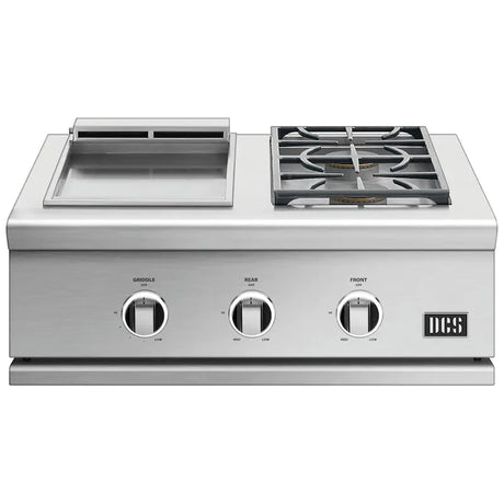 DCS Series 9 30-Inch Propane Double Side Burner with Griddle - GDSBE1-302-L